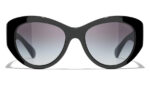 BUTTERFLY CHANEL SUNGLASSES BLACK 5492-a c.1047/s6