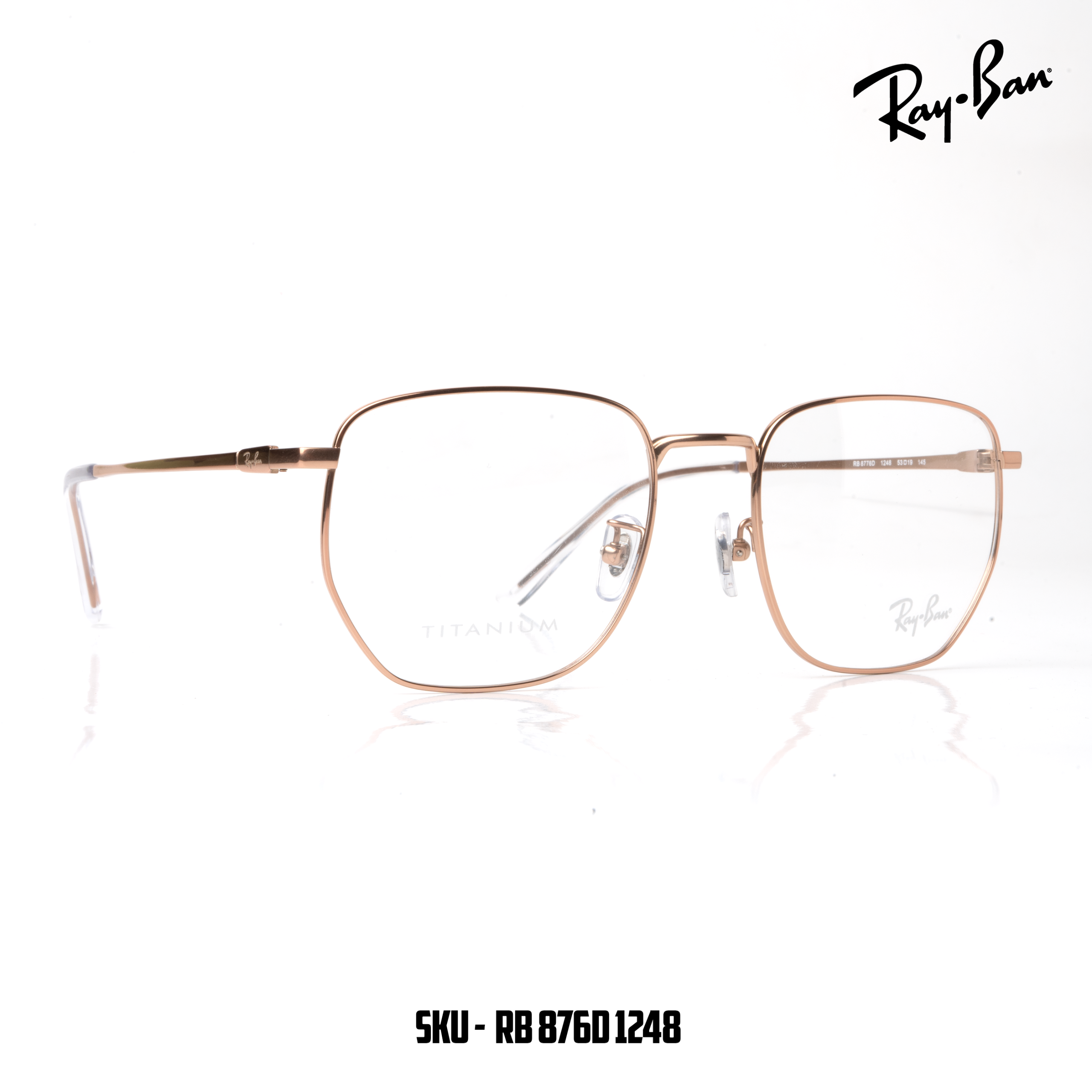 sku - rb 876d 1248 (2) Ray-Ban RB876D 1248 – Polished Gunmetal - Image 1